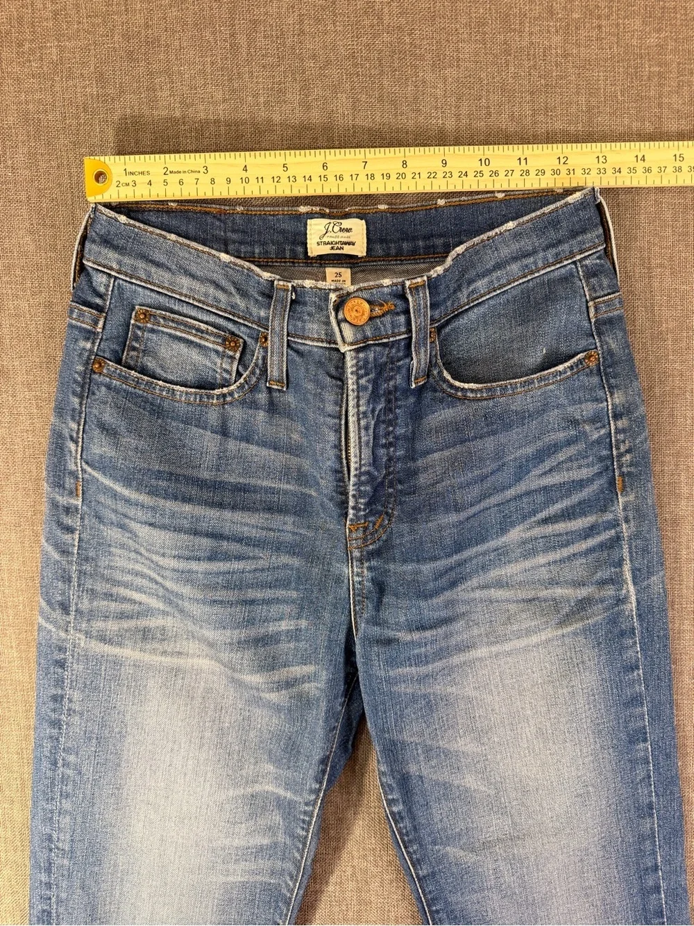 J. Crew Medium Blue Straight-Leg Jeans